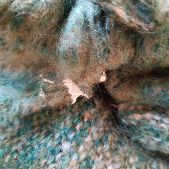 Vintage Green Mohair Anthropologie Sweater - Picture 7 of 7